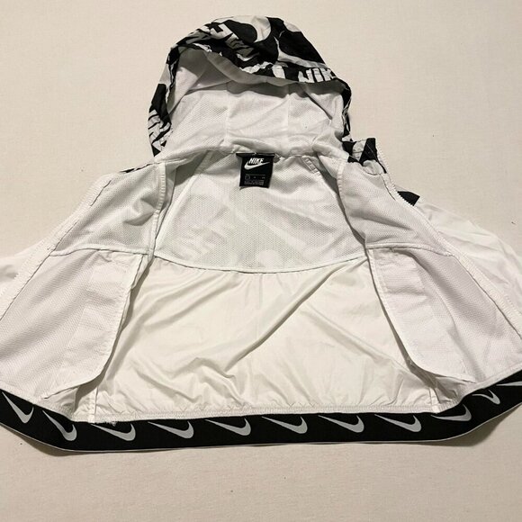 Nike Kids Sportswear Windrunner Jacket White Cj7426-104 Girls Size Small - Picture 8 of 16